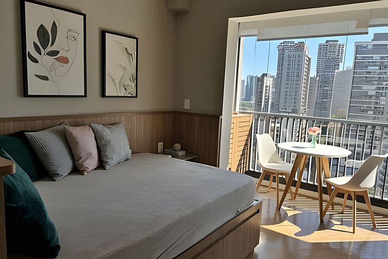 Studio com Vista incrível de São Paulo