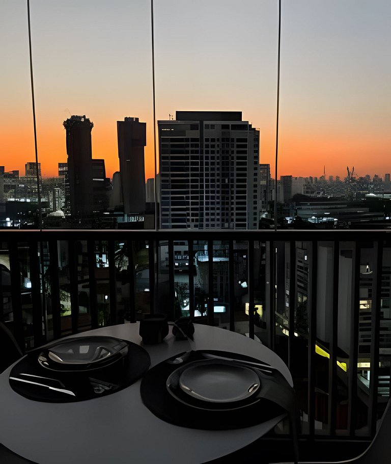 Studio com Vista incrível de São Paulo