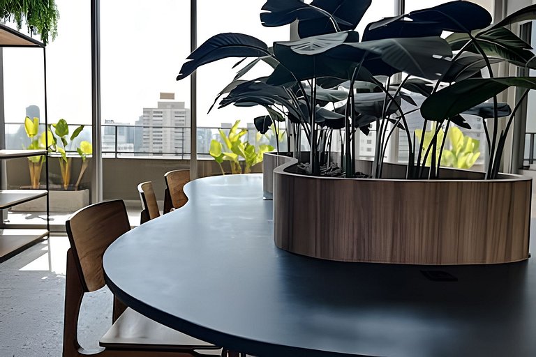 Conforto | Studio com Piscina Rooftop e Sauna