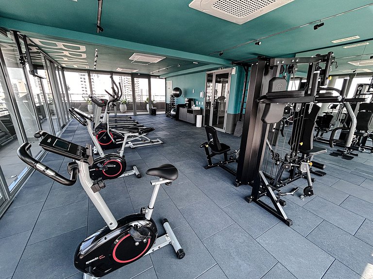 Studio Charmoso com Piscina Rooftop