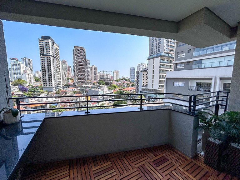 Praticidade | Studio com Piscina Rooftop e Sauna