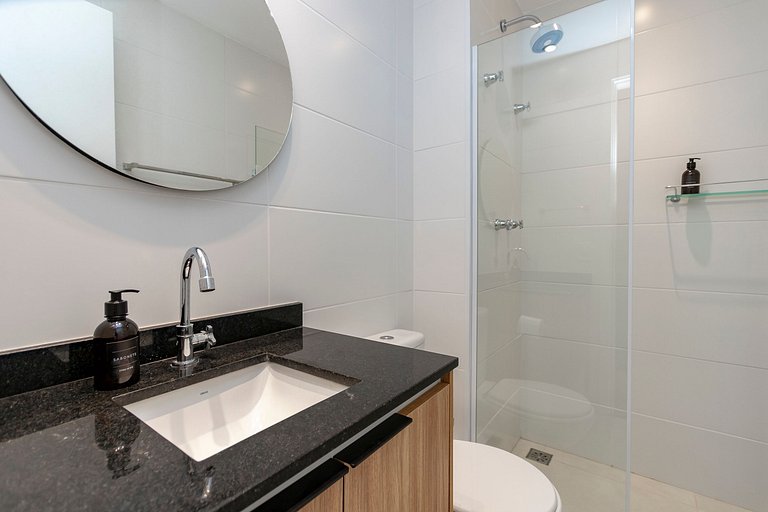 Studio Charmoso com Piscina Rooftop