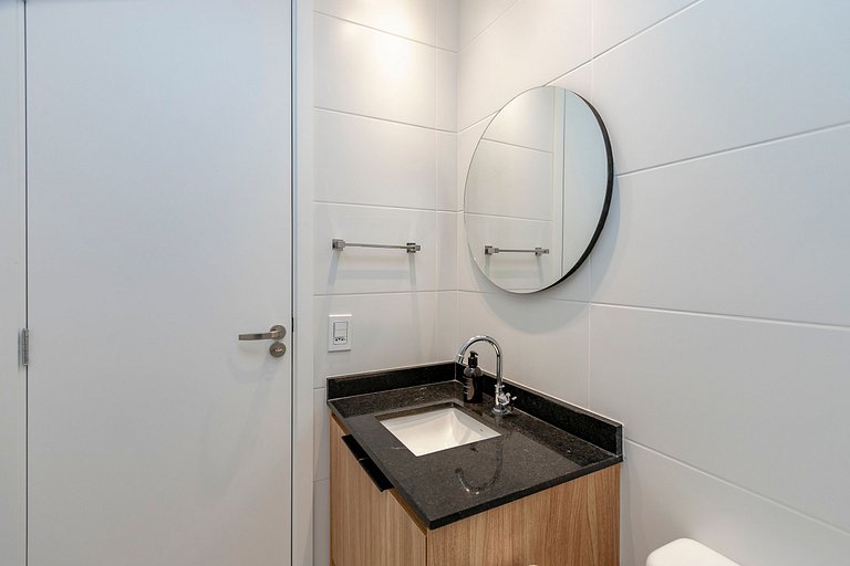 Studio Charmoso com Piscina Rooftop