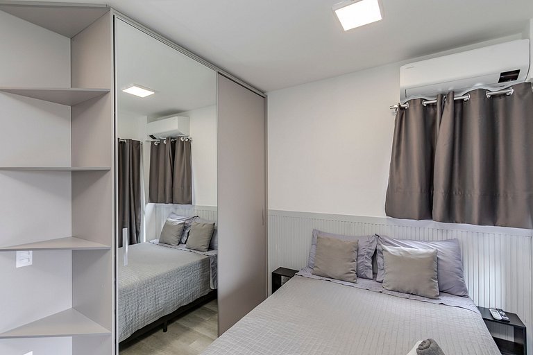 Conforto | Studio com Piscina Rooftop e Sauna