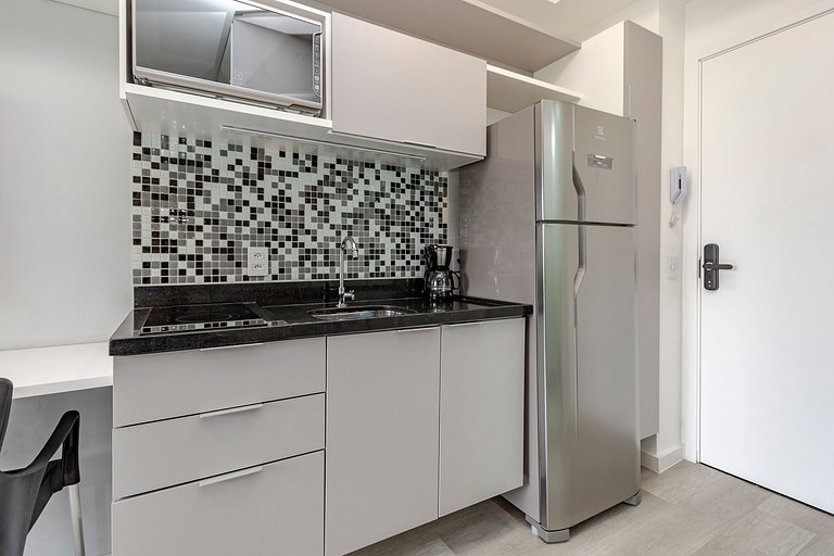 Conforto | Studio com Piscina Rooftop e Sauna