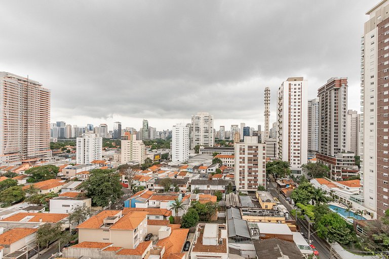 Studio Charmoso com Piscina Rooftop