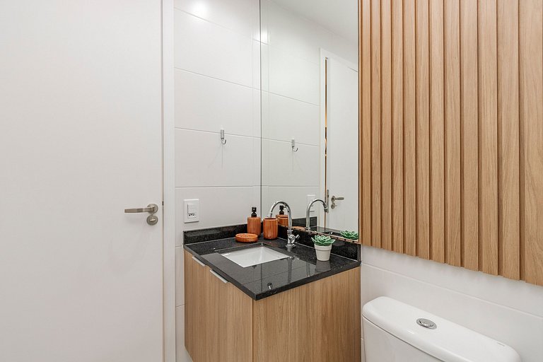 Studio Charmoso com Piscina Rooftop