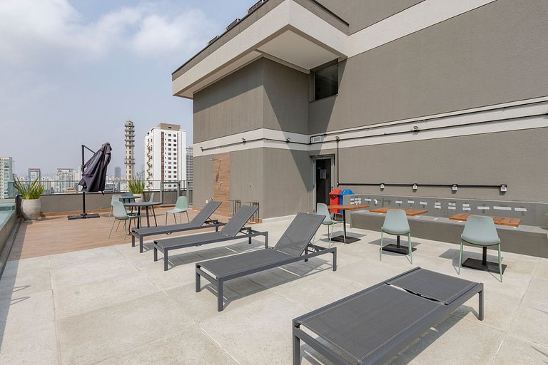 Sofisticação e Conforto | Piscina Rooftop e Sauna