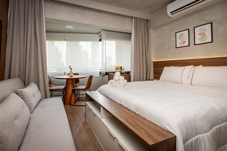 Sofisticação e Conforto | Piscina Rooftop e Sauna