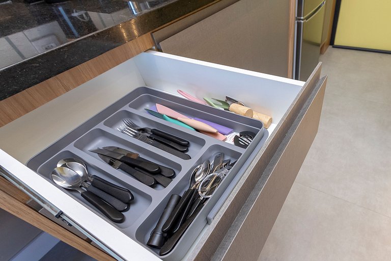 Studio Charmoso com Piscina Rooftop