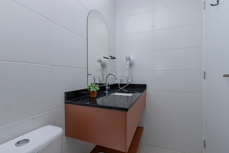 Studio Charmoso com Piscina Rooftop