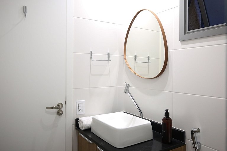 Studio Charmoso com Piscina Rooftop