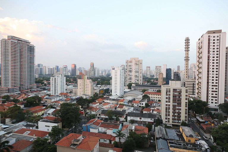 Studio Charmoso com Piscina Rooftop