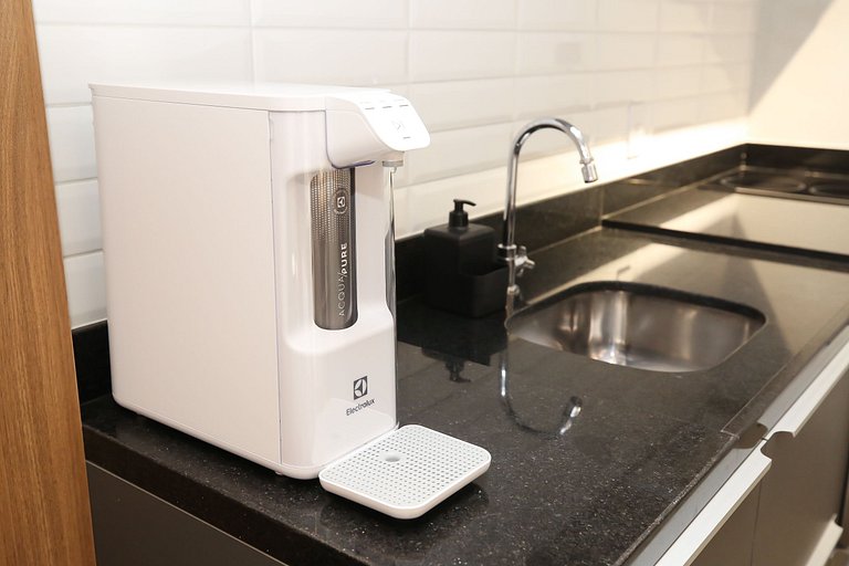 Studio Charmoso com Piscina Rooftop