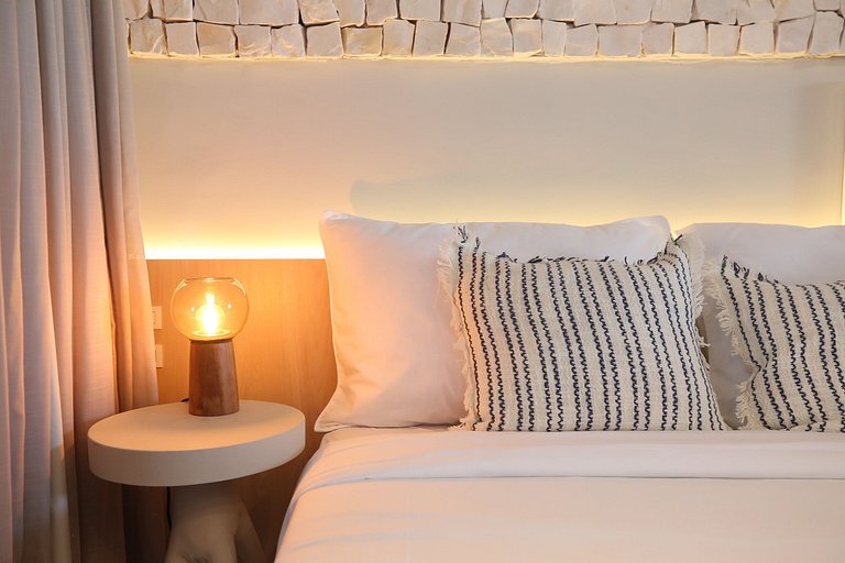 Studio Charmoso com Piscina Rooftop