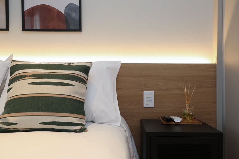 Studio Charmoso com Piscina Rooftop