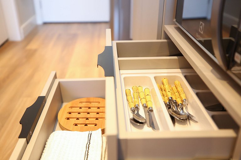 Studio Charmoso com Piscina Rooftop