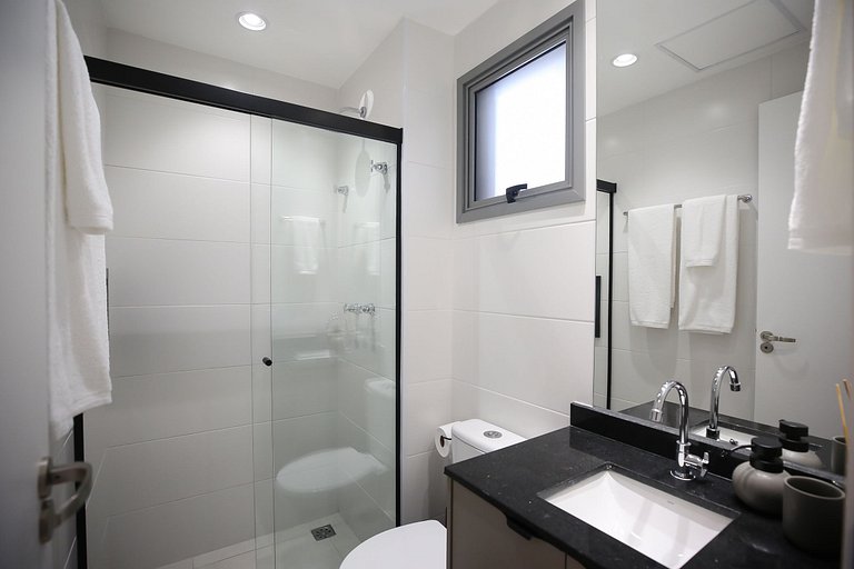 Studio Charmoso com Piscina Rooftop