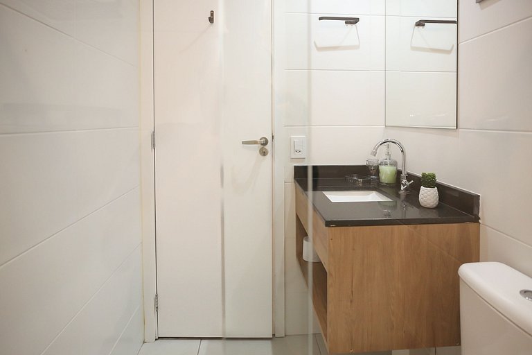 Studio Charmoso com Piscina Rooftop