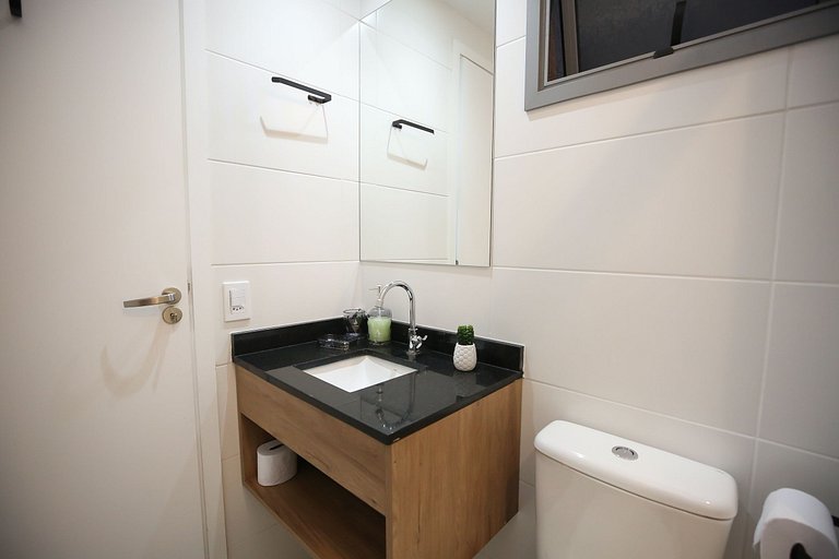 Studio Charmoso com Piscina Rooftop