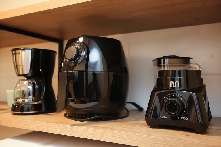 Studio Charmoso com Piscina Rooftop