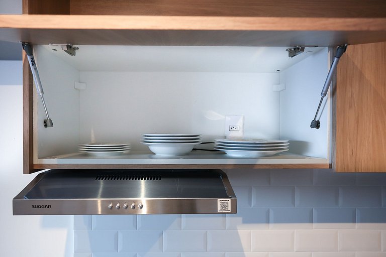 Studio Charmoso com Piscina Rooftop