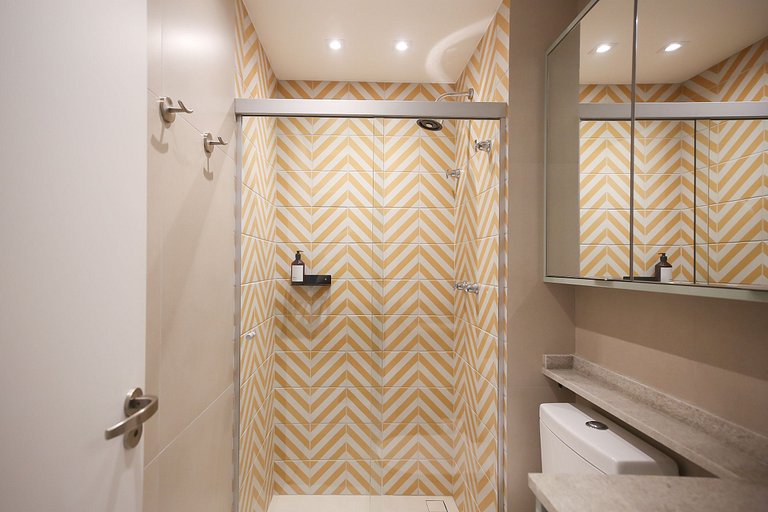 Studio Charmoso com Piscina Rooftop