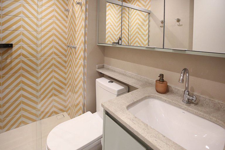 Studio Charmoso com Piscina Rooftop