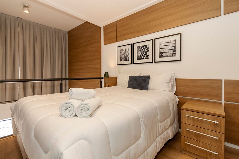 Belo Loft 19º andar c/ Garagem | ao lado do WTC