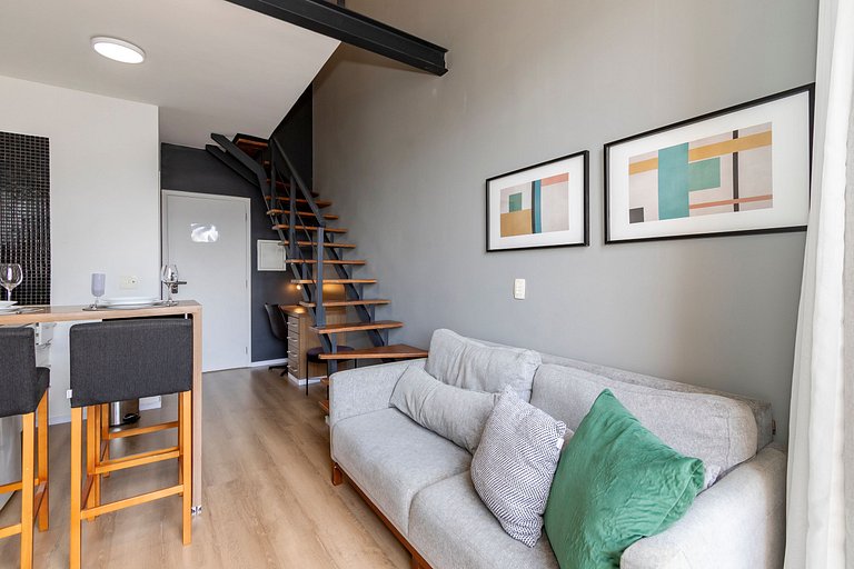 Belo Loft 19º andar c/ Garagem | ao lado do WTC