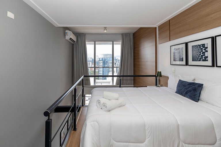 Belo Loft 19º andar c/ Garagem | ao lado do WTC