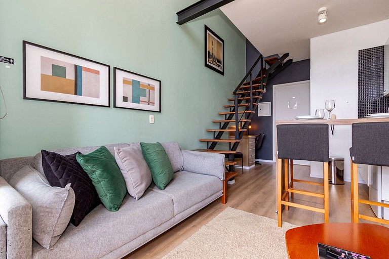 Belo Loft 21º andar c/ Garagem | ao lado do WTC