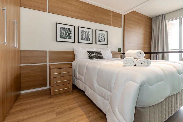 Belo Loft 21º andar c/ Garagem | ao lado do WTC