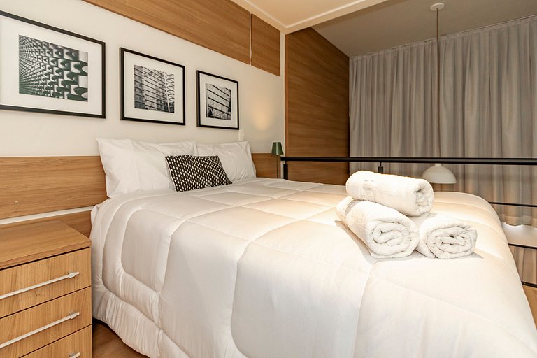 Belo Loft 21º andar c/ Garagem | ao lado do WTC