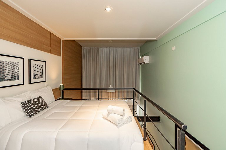 Belo Loft 21º andar c/ Garagem | ao lado do WTC