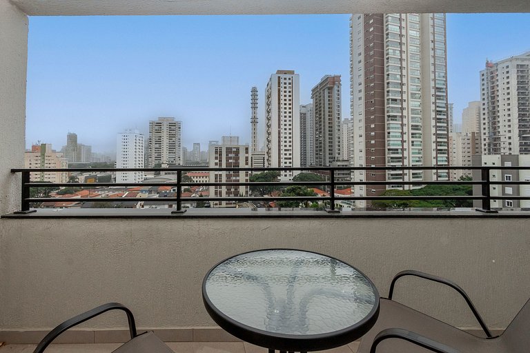 Studio Charmoso com Piscina Rooftop