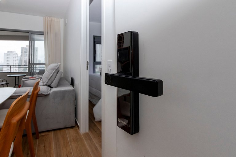 Studio Charmoso com Piscina Rooftop