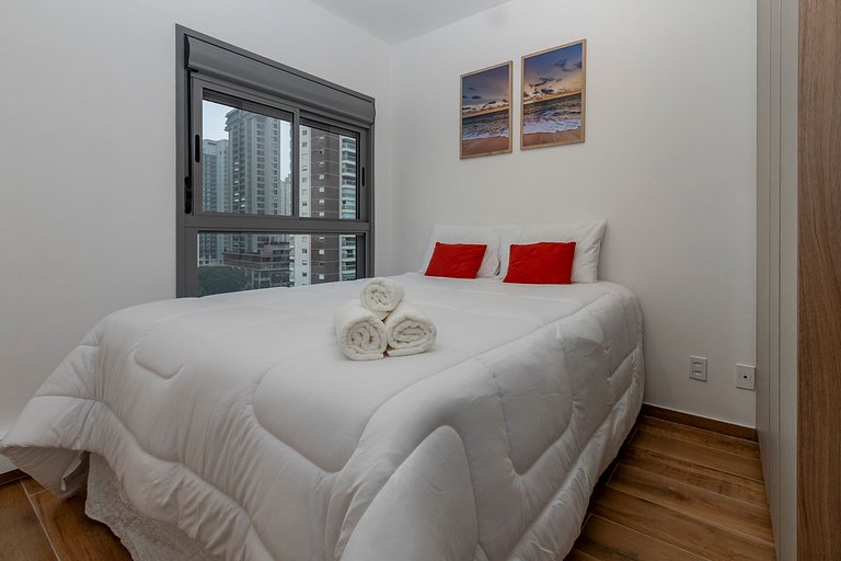 Studio Charmoso com Piscina Rooftop