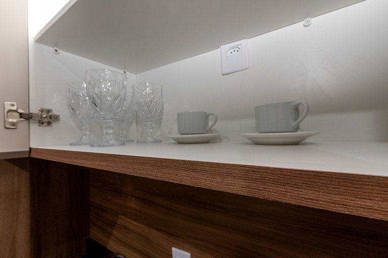 Studio Charmoso com Piscina Rooftop