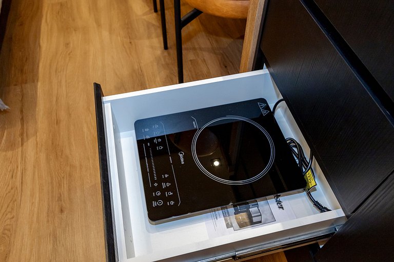 Studio Charmoso com Piscina Rooftop