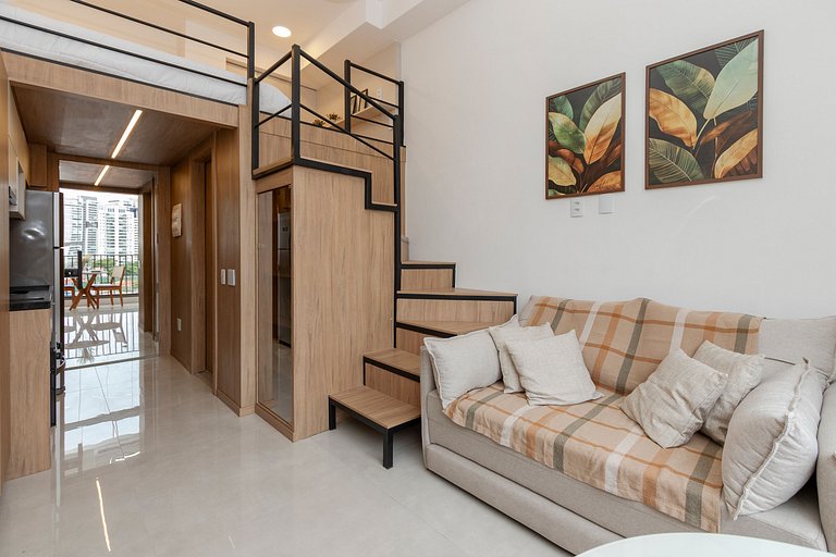 Belo Studio c/ Mezanino & Piscina Rooftop