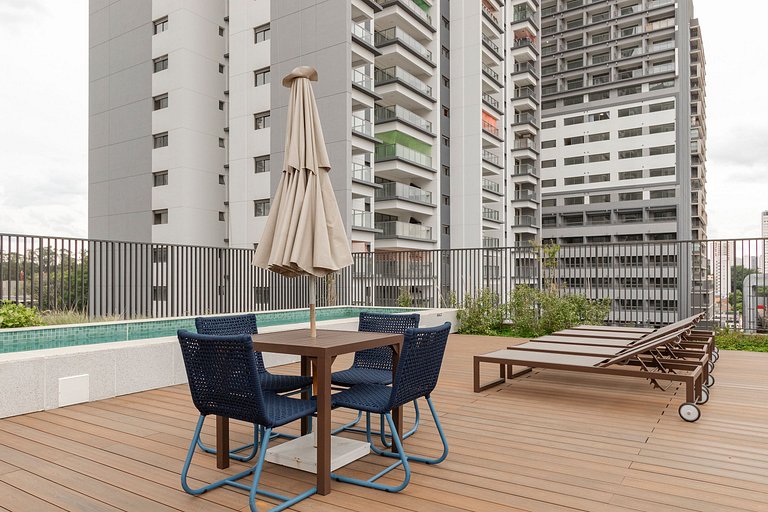 Belo Studio c/ Mezanino & Piscina Rooftop