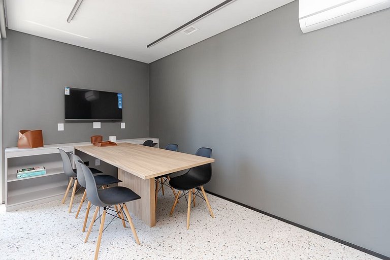 Conforto | Studio com Piscina Rooftop e Sauna