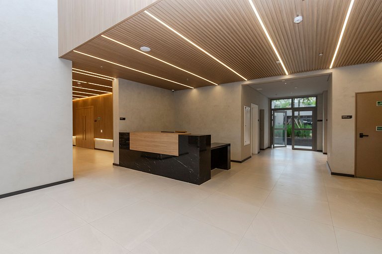 Belo Studio c/ Rooftop, Sauna e Academia