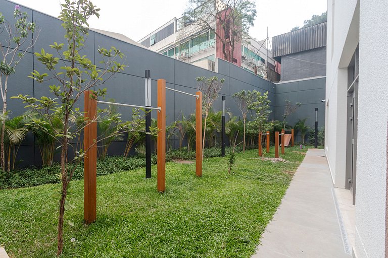 Charmoso Studio c/ Rooftop, Sauna e Academia