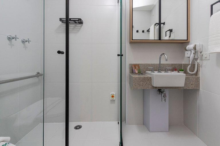 Charmoso Studio c/ Rooftop, Sauna e Academia