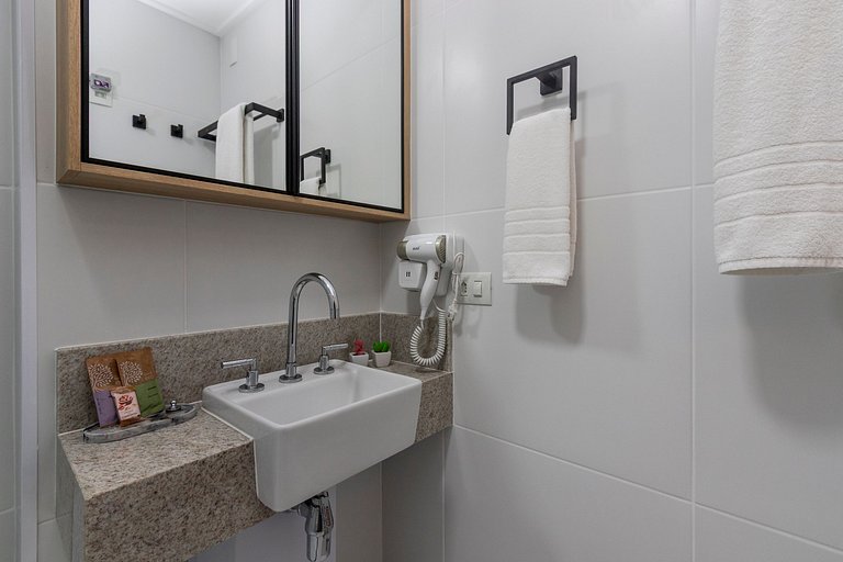 Charmoso Studio c/ Rooftop, Sauna e Academia