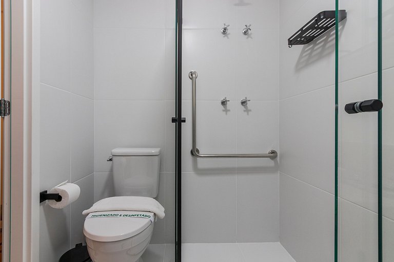 Charmoso Studio c/ Rooftop, Sauna e Academia