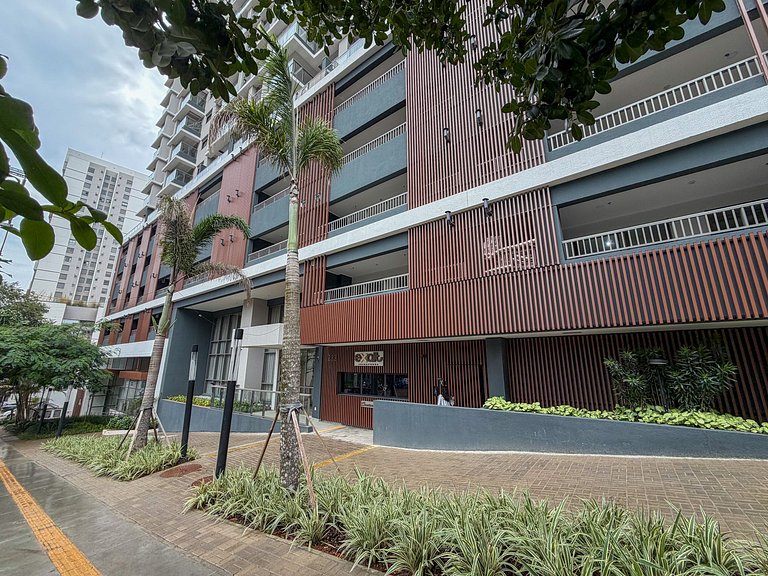 Belo Studio c/ Rooftop, Sauna e Academia