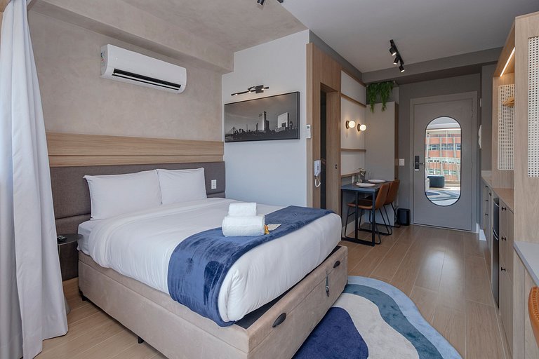 Belo Studio c/ Piscina Rooftop | Ibira e Paulista